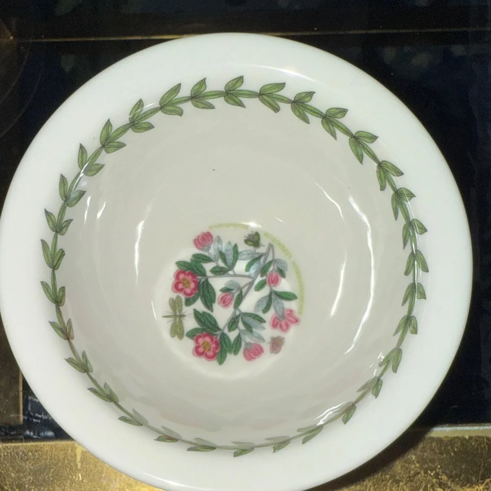 NIB Portmeirion Floral Motif Bowl Set - Green and Purple